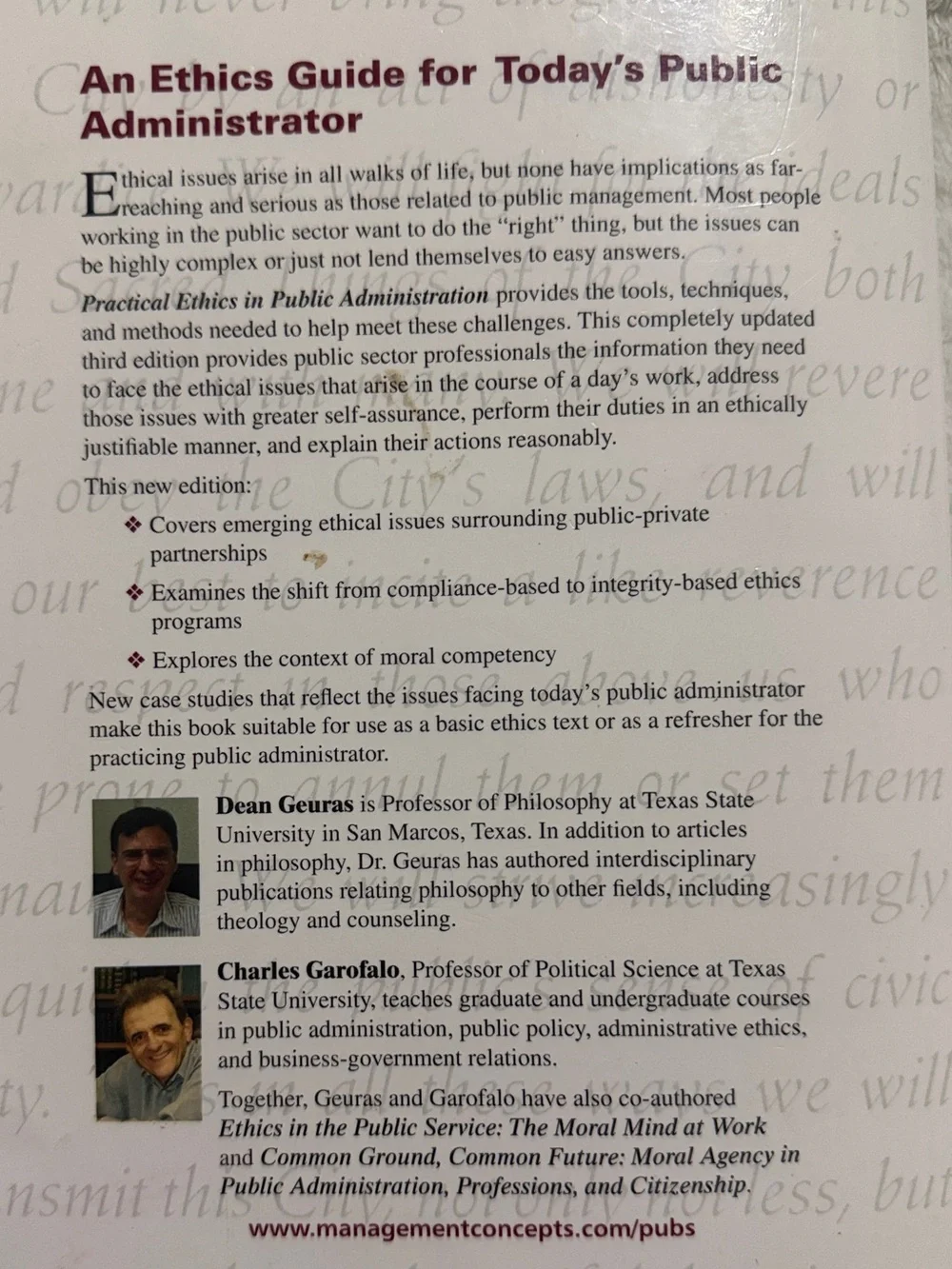 Practical Ethics in Public Administration - Third Edition
